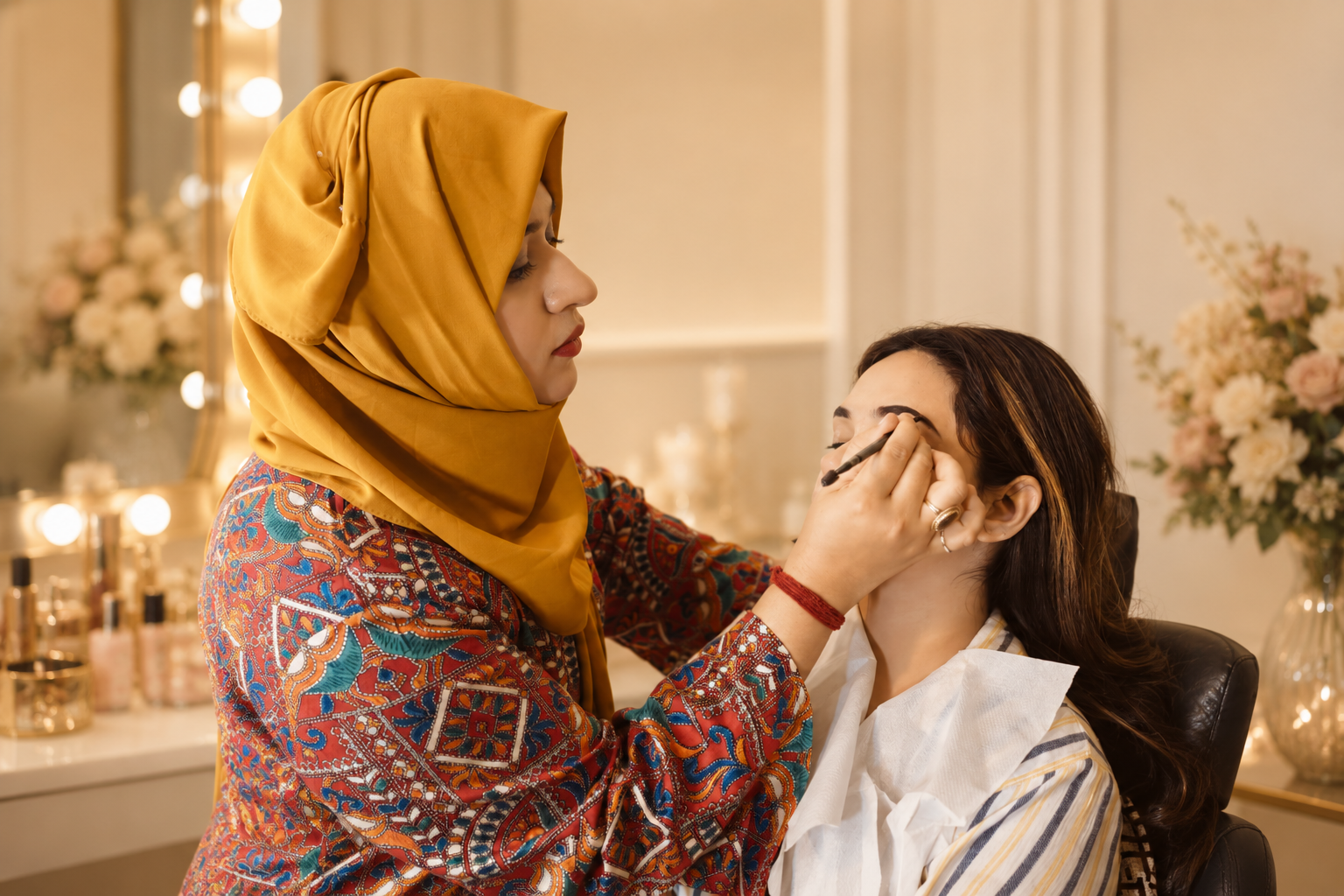 Destination bridal makeup by Sana